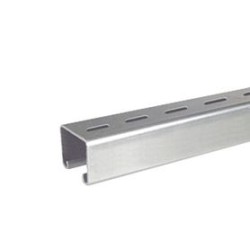 Unicanal Perforado 4 X 4 Cm X 3 M / Calibre 16 / Galv. Electrolitico
