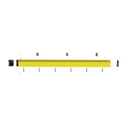 Kit De Administrador De Cables Vertical Fiberrunner 4x4 Incluye Soportes De Montaje Y Accesorios Color Amarillo