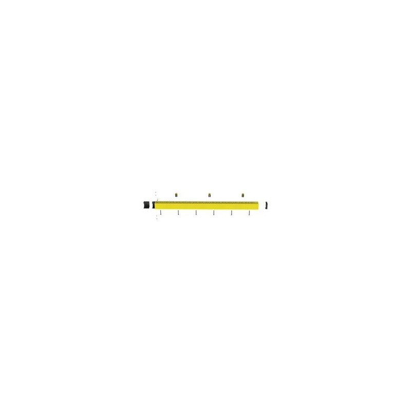 Kit De Administrador De Cables Vertical Fiberrunner 4x4 Incluye Soportes De Montaje Y Accesorios Color Amarillo