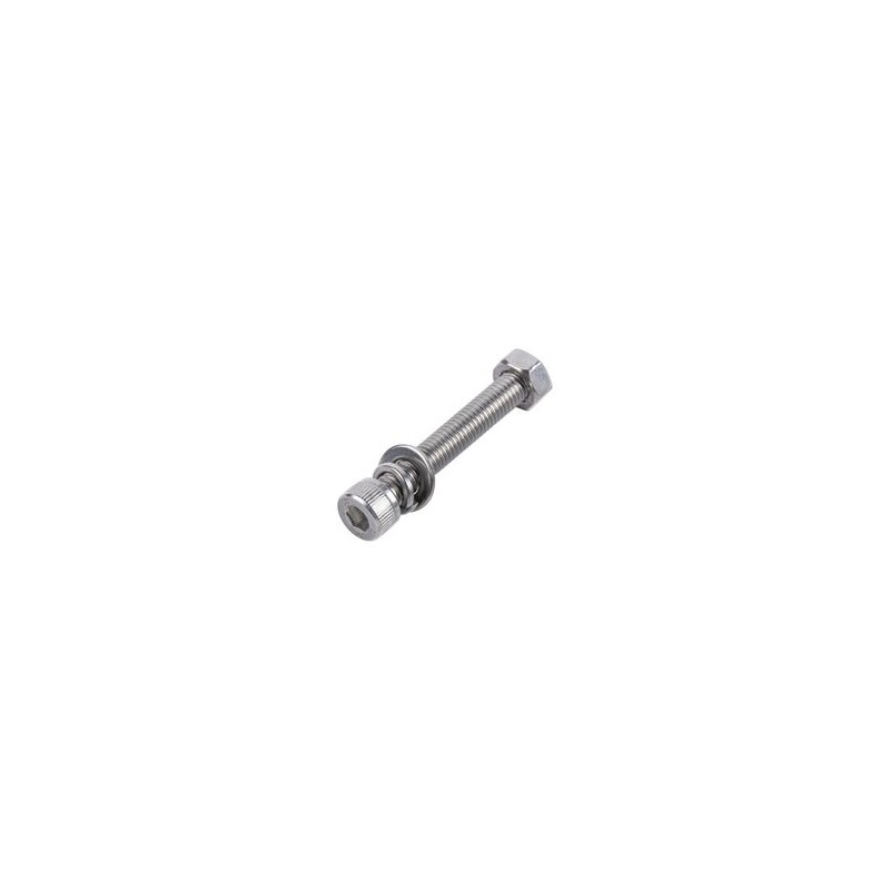 1 Tornillo Allen Milimétrico De Acero Inoxidable  M81.25 X 50/ Con 1 Tuerca 1 Arandela De Presión Y 1 Plana / Para Montajes De M