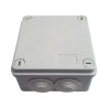 Caja Tipo Estanca Ip55 Con 6 Entradas Tapa Y Tornillo De Vuelta De 1/4 100 X 100 X 50 Mm Color Gris