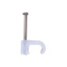 Grapa Para Cable Plano De 4mm Color Transparente (100pzs) (320800100)
