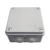 Caja Tipo Estanca Ip55 Con 6 Entradas Tapa Y Tornillo De Vuelta De 1/4 100 X 100 X 50 Mm Color Gris