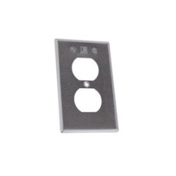 Tapa Rectangular Para Contacto Dúplex De Aluminio Tipo Rr A Prueba De Intemperie.