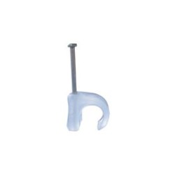 Grapa Para Cable Redondo De 3mm Color Transparente (100pzs) (310100100)