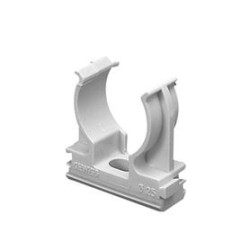 Soporte De Presión (abrazadera) Pvc Autoextinguible Abierto Para Tuberia De 25 Mm