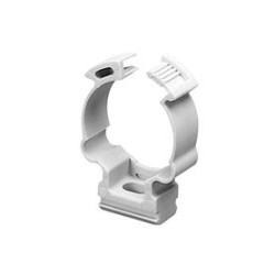 Soporte De Collar (abrazadera) Pvc Autoextinguible Cerrado Para Tuberia De 32 Mm