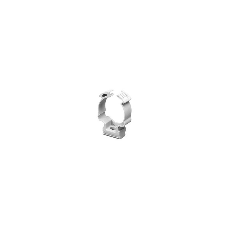 Soporte De Collar (abrazadera) Pvc Autoextinguible Cerrado Para Tuberia De 32 Mm
