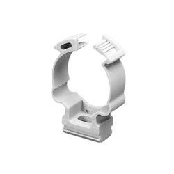 Soporte De Collar (abrazadera) Pvc Autoextinguible Cerrado Para Tuberia De 32 Mm