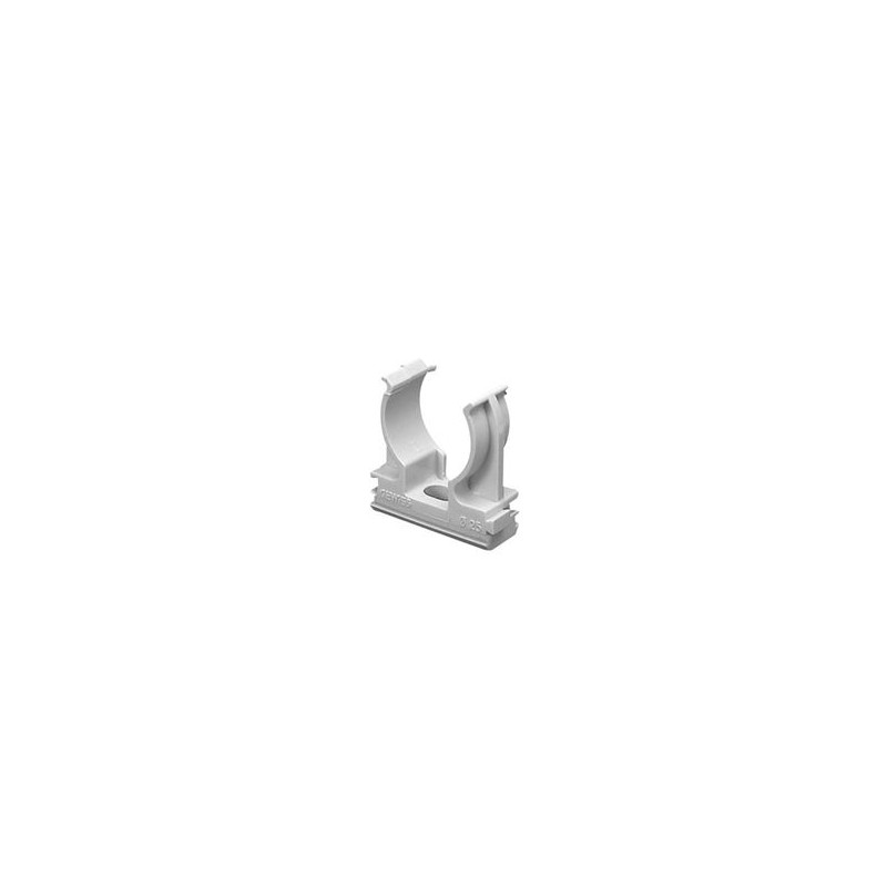Soporte De Presión (abrazadera) Pvc Autoextinguible Abierto Para Tuberia De 20 Mm