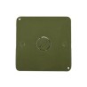 Tapa  Para Caja Cuadrada De 1/2 Para Instalaciones Con Tuberia Pvc Conduit Pesado.