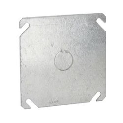 Tapa Cuadrada Con Entrada De 1/2 Para Caja De 4.