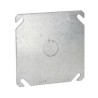 Tapa Cuadrada Con Entrada De 1/2 Para Caja De 4.