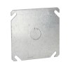 Tapa Cuadrada Con Entrada De 1/2 Para Caja De 4.