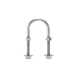 Abrazadera Tipo U De 2  Con Acabado Electro Zinc No Incluye Tuercas Y Arandelas