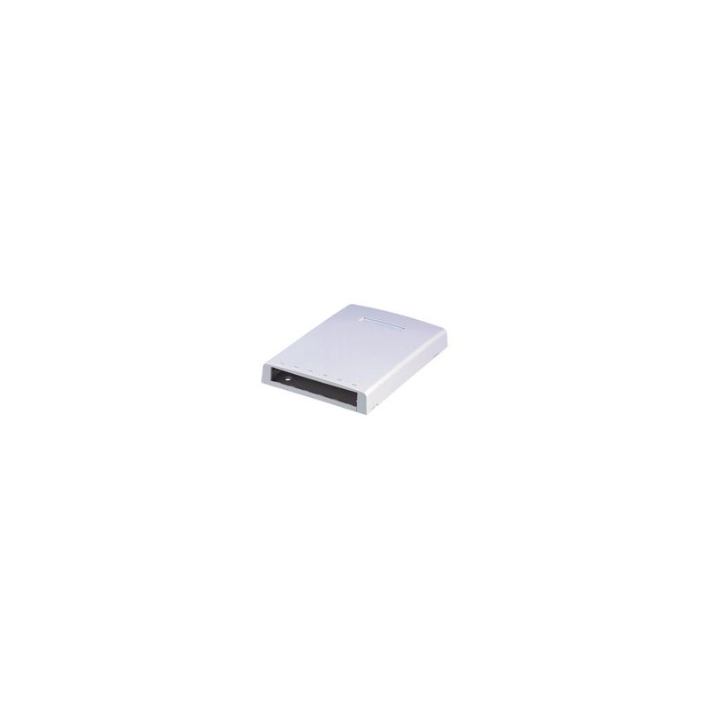 Caja De Montaje En Superficie Con Accesorio Para Resguardo De Fibra Óptica Para 6 Módulos Minicom Color Blanco
