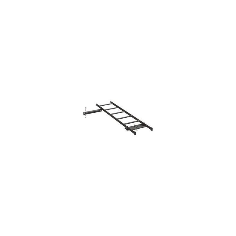 Kit De Conexión De Rack A Pared Con Escalerilla De 1.3 M De Largo Y 12 In De Ancho De Acero Color Negro