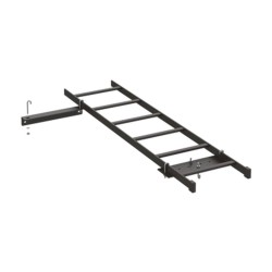 Kit De Conexión De Rack A Pared Con Escalerilla De 1.3 M De Largo Y 12 In De Ancho De Acero Color Negro