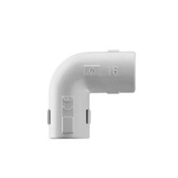 Unión En L (codo) Para Tuberia Rigida Recomendado Para Cable Eléctrico Pvc Autoextinguible De 20 Mm