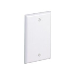 Placa De Pared Ciega Universal Material Abs Color Blanco Mate
