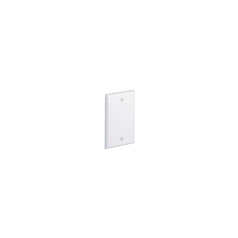 Placa De Pared Ciega Universal Material Abs Color Blanco Mate
