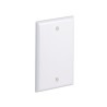 Placa De Pared Ciega Universal Material Abs Color Blanco Mate