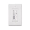 Placa De Pared Pasa Cable Tipo Cepillo De 1 Puerto Con Cerdas Antipolvo Color Blanco