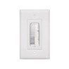 Placa De Pared Pasa Cable Tipo Cepillo De 1 Puerto Con Cerdas Antipolvo Color Blanco