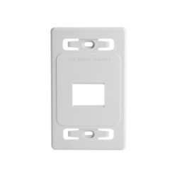 Placa De Pared Modular Max De 2 Salidas Color Blanco