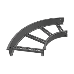 Curva Horizontal de Aluminio de 90° Perfil Z / Peralte 3 1/4\" / Ancho 6\"" / Radio 8\"" / Incluye Tornillería"