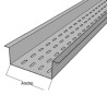 Fondo Perforado Perfil Z Ancho De 4 X 9 Material Aluminio Incluye Tornilleria