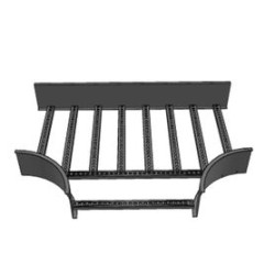 Derivación T Horizontal De Aluminio Perfil Z / Peralte 3 1/4 / Ancho 6/ Radio 8 / Incluye Tornilleria