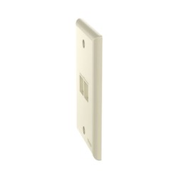 Placa De Pared Vertical Salida Para 2 Puertos Keystone Color Marfil
