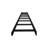 Escalera Tubular Tramo Recto Epoxica De 1.5 De Peralte  X 4 De Ancho Tramo De 3 M Ideal Para Centros De Datos