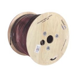 Carrete De 2 Km De Fibra Óptica Aérea Mini Figura 8 G.657a1 Tipo Drop Monomodo De 1 Hilo (unifibra) Color Negro