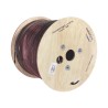 Carrete De 2 Km De Fibra Óptica Aérea Mini Figura 8 G.657a1 Tipo Drop Monomodo De 1 Hilo (unifibra) Color Negro