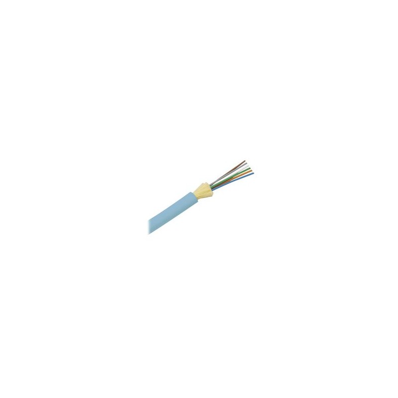 Cable De Fibra Óptica De 12 Hilos Multimodo Om4 50/125 Optimizada Interior Tight Buffer 900um No Conductiva (dieléctrica) Ofnr (