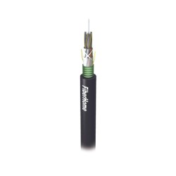 Kilómetro De Fibra Óptica Para Exterior G.652d Armada Monomodo De 24 Hilos Loose Tube Color Negro