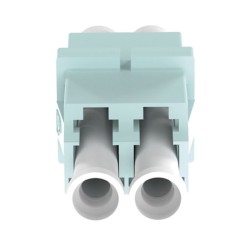 Módulo Acoplador Lc Duplex Para Fibra Multimodo Color Aqua