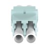 Módulo Acoplador Lc Duplex Para Fibra Multimodo Color Aqua