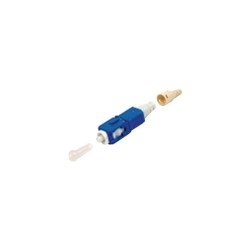 Conector De Fibra Óptica Prepulido Lightbow Sc/upc Simplex Monomodo Os1/os2 Reterminable Color Azul