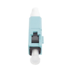 Conector De Fibra Óptica Prepulido Lightbow Sc Simplex Multimodo 50/125 (om3/om4) Reterminable Color Aqua