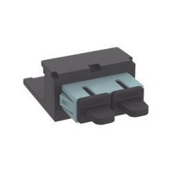 Módulo Acoplador Sc Duplex Para Fibra Óptica Multimodo Om3/om4 Tipo Minicom Color Aqua