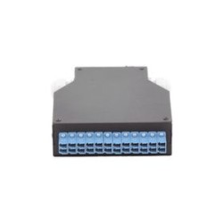 Distribuidor De Fibra Óptica Para Riel Din 12 Acopladores Lc/upc Duplex Monomodo Con Charola De Empalme