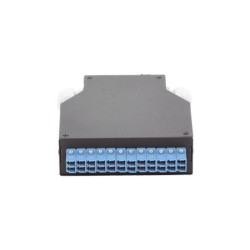 Distribuidor De Fibra Óptica Para Riel Din 12 Acopladores Lc/upc Duplex Monomodo Con Charola De Empalme