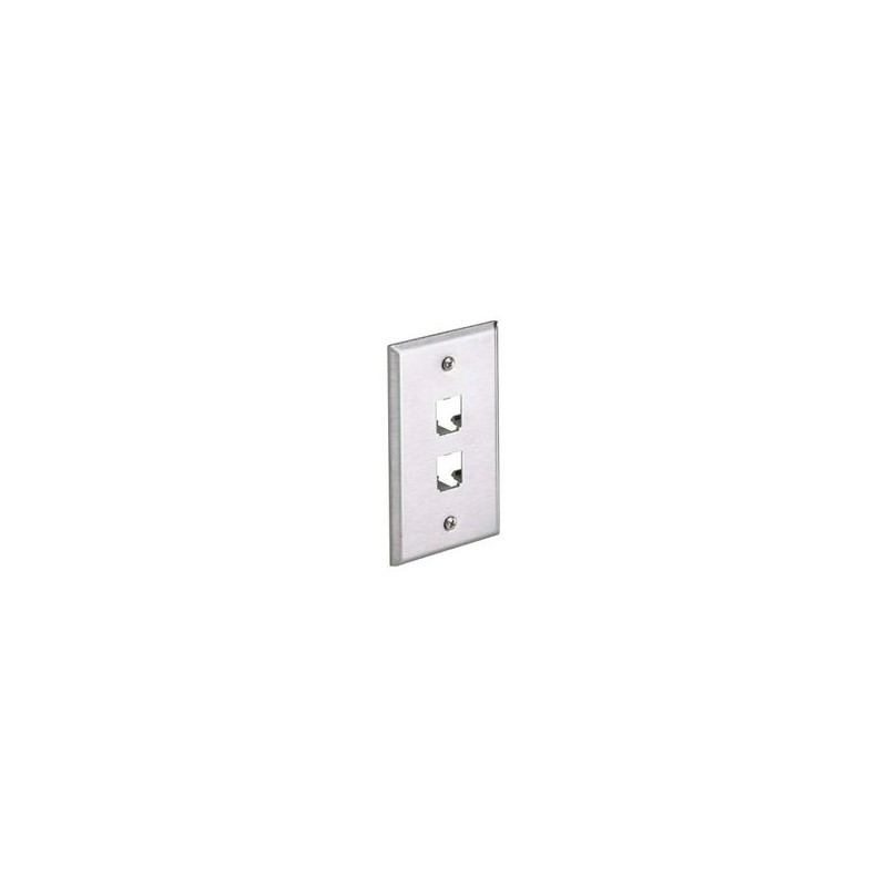 Placa De Pared Vertical De Acero Inoxidable Salida Para 2 Puertos Minicom
