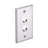 Placa De Pared Vertical De Acero Inoxidable Salida Para 2 Puertos Minicom