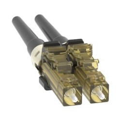 Conector De Fibra Óptica Lc Duplex Opticam Multimodo 62.5/125 Om1 Prepulido Color Negro