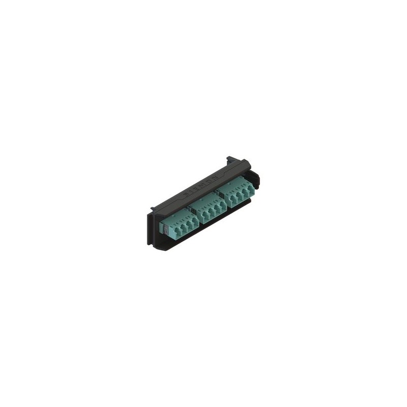 Placa Acopladora Lightverse 6 Conectores Dúplex Lc/upc Shuttered Acepta Hasta 12 Fibras Multimodo 0m3 Y Om4