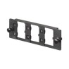 Placa Modular Fap De 6 Puertos Minicom Acepta Módulos De Fibra Óptica Cobre O Audio Y Video Color Negro